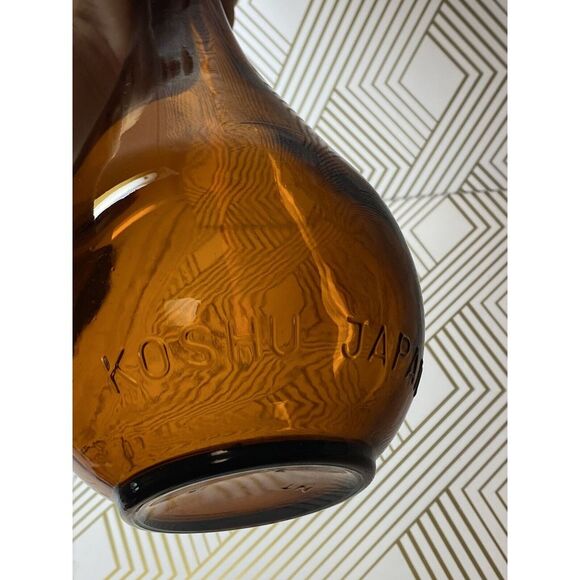 House of Koshu Vintage Japan Amber Genie Style‎ Round Liquor Bottle Bar Man cave - Picture 4 of 13